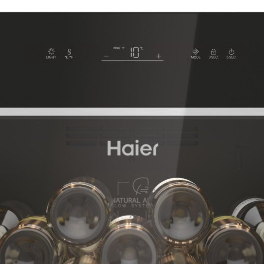 Vinoteca Haier Wine Bank 60 Serie 5 HWS247GEH1 247 Botellas 1 Zona LED Negro