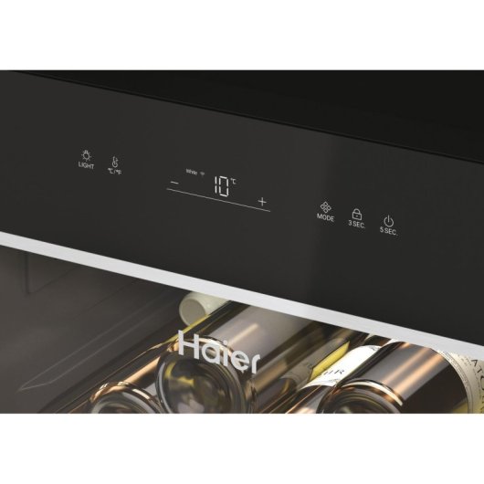 Vinoteca Haier Wine Bank 60 Serie 5 HWS247GEH1 247 Botellas 1 Zona LED Negro