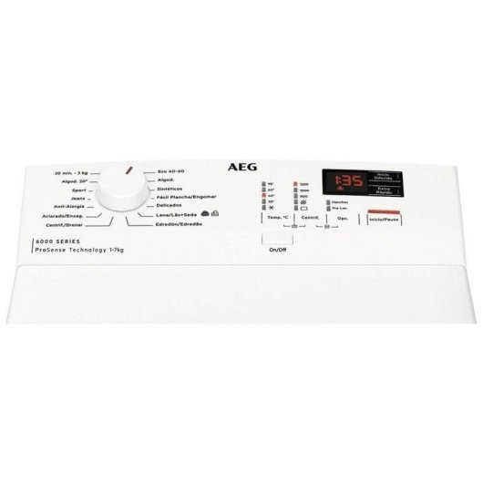 Máquina de Lavar Roupa AEG LTA6K7230B 7 Kg 1200rpm Classe B Branco Programação Diferida