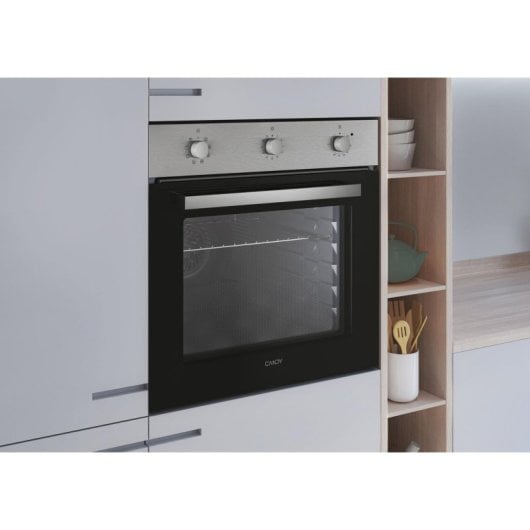 Horno eléctrico Candy FIDC X602/CA 65 L Inox con función pizza y eficiencia A+