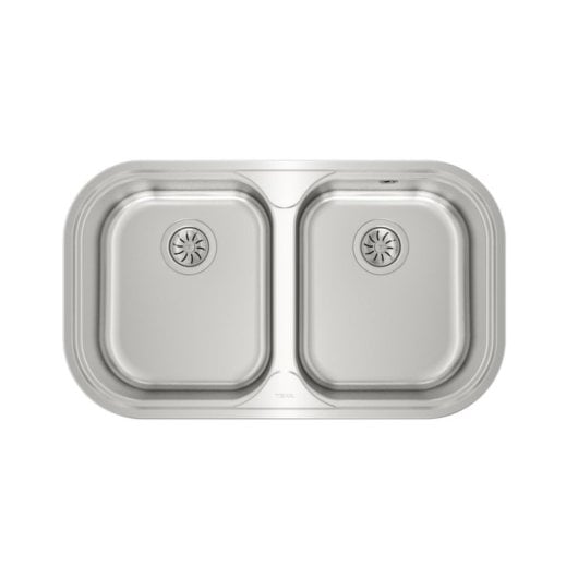 Fregadero Teka Stylo 2C acero inoxidable rectangular 2 senos 828x485 mm