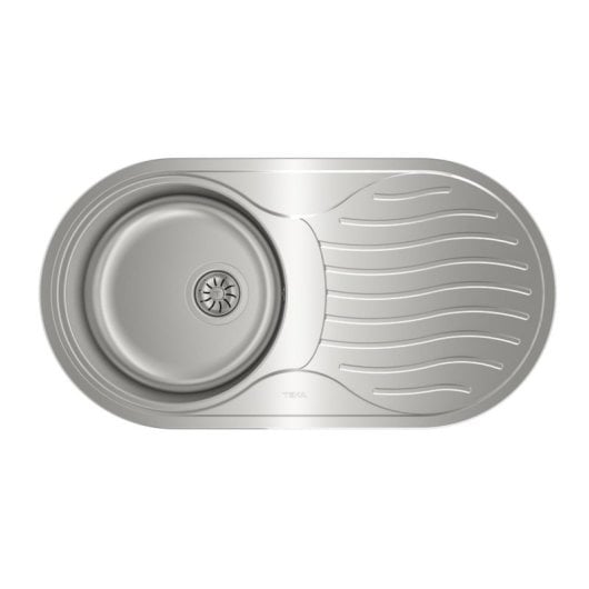 Fregadero Teka DR 80 1C 1E Acero Inoxidable Ovalado 1 Seno con Escurridor