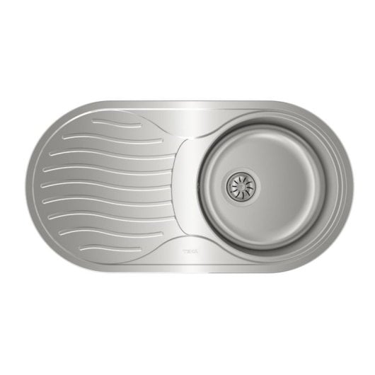 Fregadero Teka DR 80 1C 1E Acero Inoxidable Ovalado 1 Seno con Escurridor