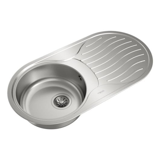 Fregadero Teka DR 80 1C 1E Acero Inoxidable Ovalado 1 Seno con Escurridor