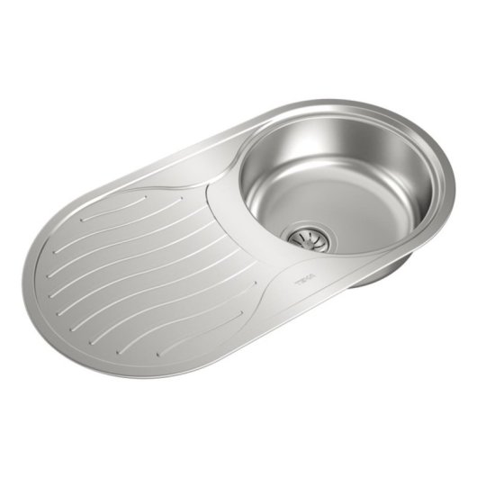 Fregadero Teka DR 80 1C 1E Acero Inoxidable Ovalado 1 Seno con Escurridor