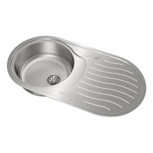 Fregadero Teka DR 80 1C 1E Acero Inoxidable Ovalado 1 Seno con Escurridor