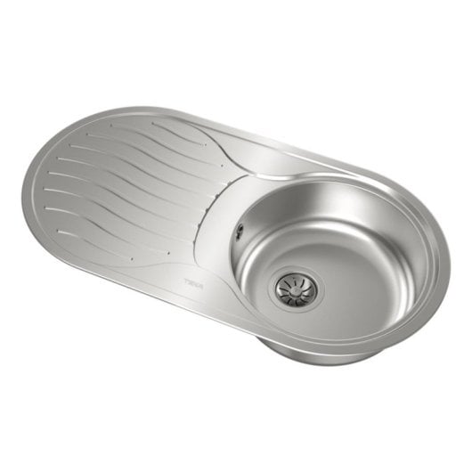 Fregadero Teka DR 80 1C 1E Acero Inoxidable Ovalado 1 Seno con Escurridor