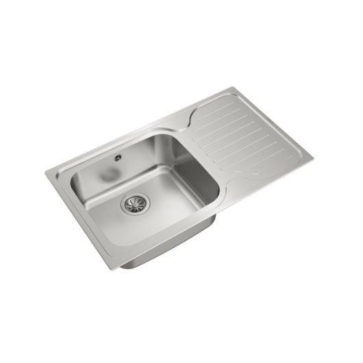 Fregadero Teka Classic Max 1C 1E acero inoxidable rectangular 1 seno 860x500 mm