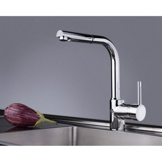 Rubinetto da cucina estraibile Teka ARK 938, cromo, monocomando, tipo L, 360°