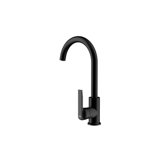 Grifo Teka IN 915 preto standard cano rotativo válvula cerâmica 33,5 cm
