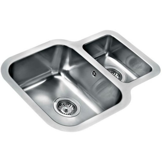 Lavabo Teka BE 1 1/2 C 625 REV Inox 2 Bacias Quadrado