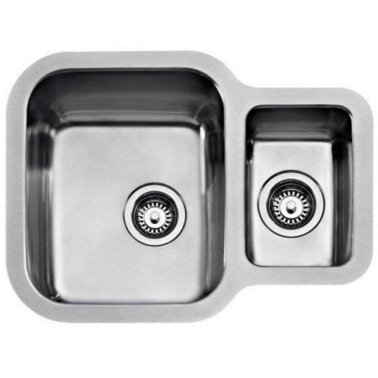 Lavabo Teka BE 1 1/2 C 625 REV Inox 2 Bacias Quadrado