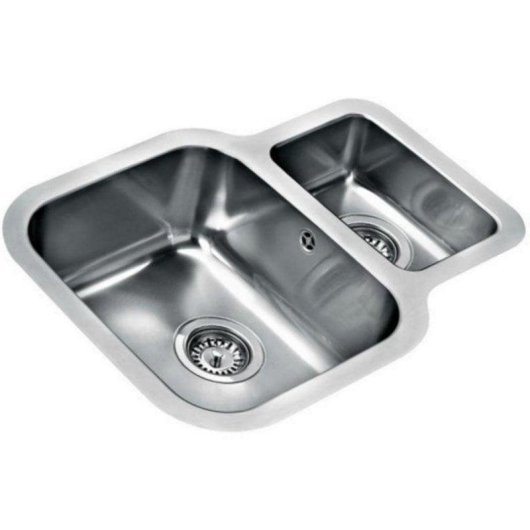 Lavabo Teka BE 1 1/2 C 625 REV Inox 2 Bacias Quadrado