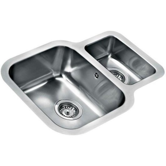 Lavabo Teka BE 1 1/2 C 625 REV Inox 2 Bacias Quadrado