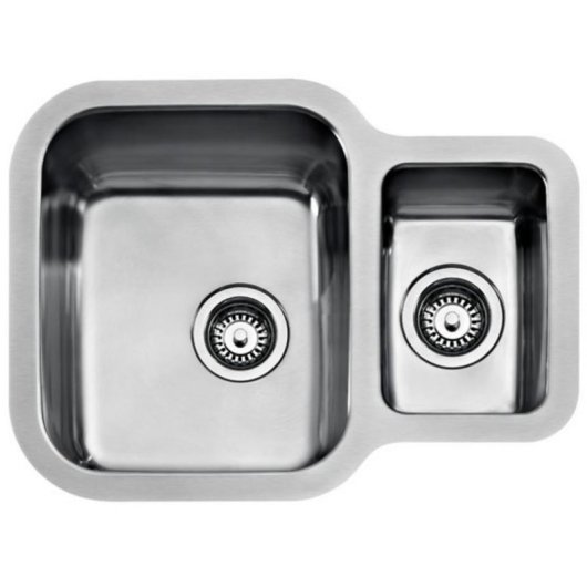 Lavabo Teka BE 1 1/2 C 625 REV Inox 2 Bacias Quadrado