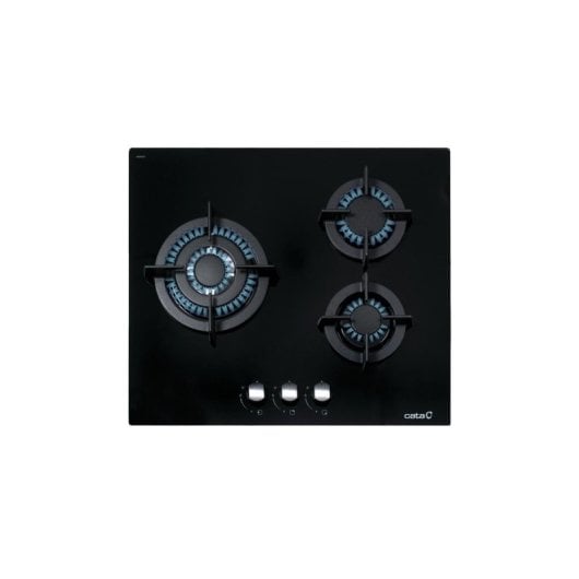 Placa de gas CATA CCI 6021 BK 59cm 3 zonas Integrada Negro