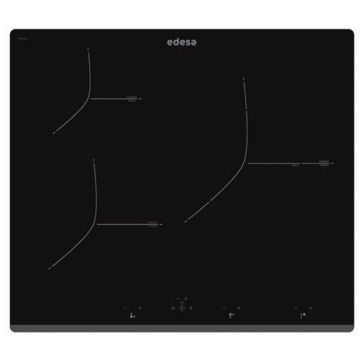 Placa de inducción Edesa EIT-6329 B 59cm 3 zonas Control Táctil Integrada Negra