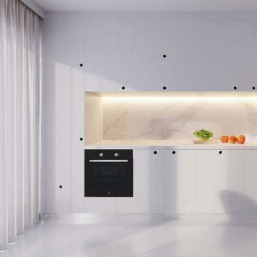 Horno eléctrico CATA SES 6004 BK 62 L Negro con autolimpieza y puerta fría