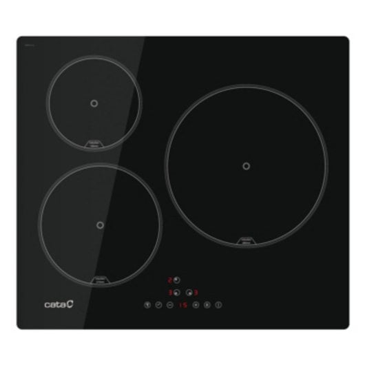 Placa de Indução CATA IB 6303E2 BK 3 zonas Controlo Tátil Booster 59cm Preta