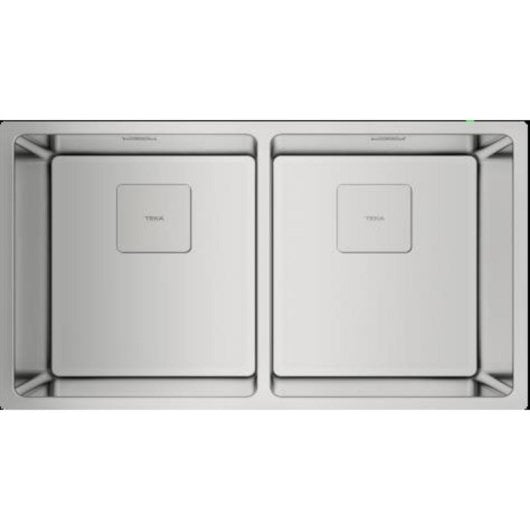 Fregadero Teka Flex Linea RS15 2C 740 acero inoxidable doble cubeta SilentSmart