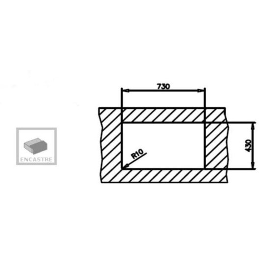 Fregadero Teka Flex Linea RS15 2C 740 inox duplo SilentSmart 740x440mm