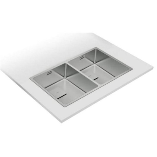 Fregadero Teka Flex Linea RS15 2C 740 inox duplo SilentSmart 740x440mm
