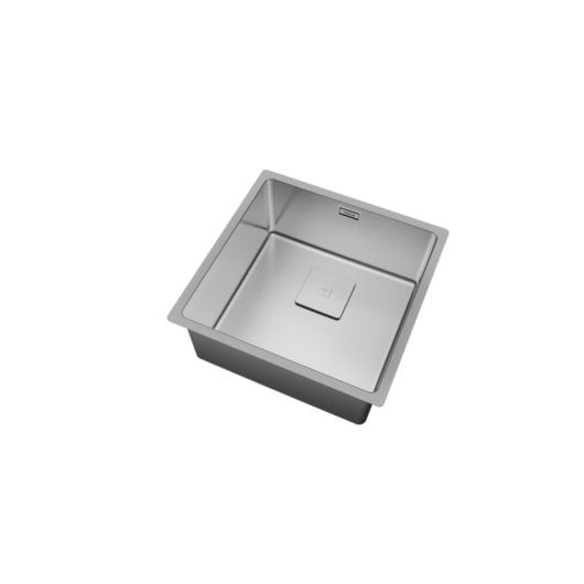 Lavello da incasso quadrato in acciaio inox 440 x 440 mm con tecnologia SilentSmart e Lifetime Warranty