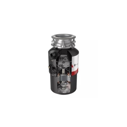 Spülabfallzerkleinerer für Spülbecken, Dauerbetrieb, 0,55 PS, 1725 U/min, 980 ml, Schwarz/Edelstahl