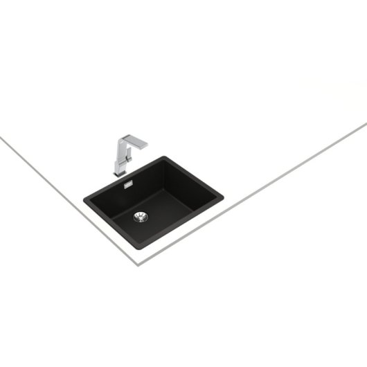 Fregadero Teka 115230051 Granito Negro Undermount 1 seno 556 x 456 mm