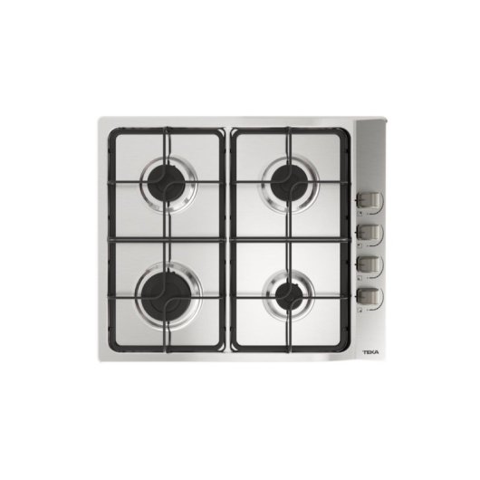 Placa de gas Teka E/60.3 40 Acero Inoxidable 60 cm Integrada 4 fuegos