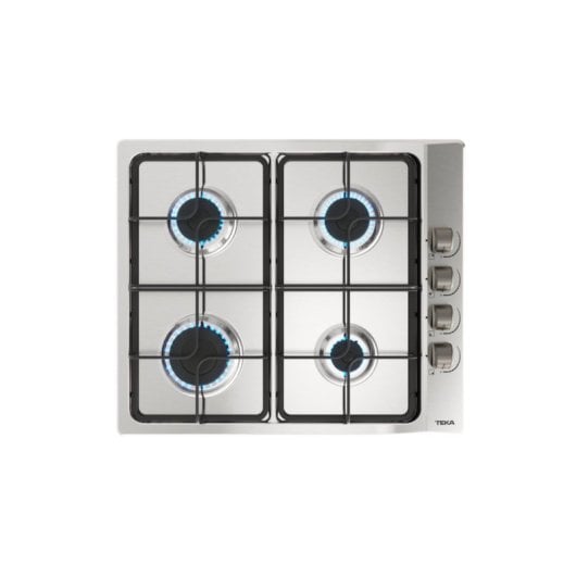 Placa de gas Teka E/60.3 40 Acero Inoxidable 60 cm Integrada 4 fuegos