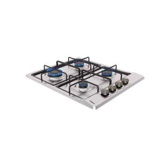 Placa de gas Teka E/60.3 40 Acero Inoxidable 60 cm Integrada 4 fuegos