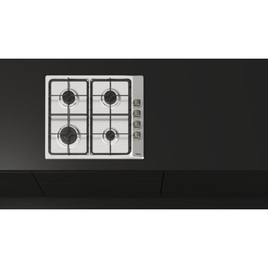 Placa de gas Teka E/60.3 40 Acero Inoxidable 60 cm Integrada 4 fuegos