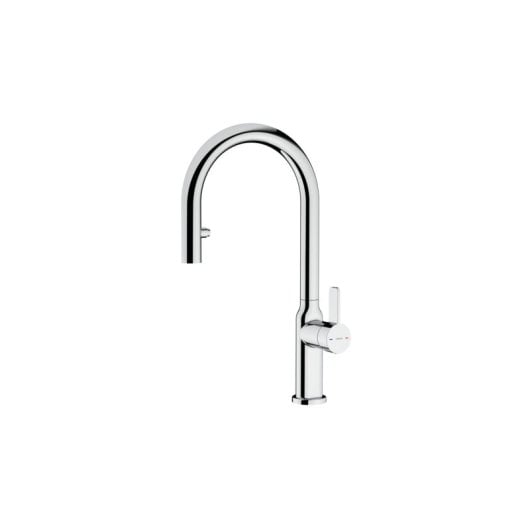 Generischer Küchenarmatur mit ausziehbarem Auslauf, Chrom, Einhebelmischer, 3/8", Sprühfunktion, Typ C