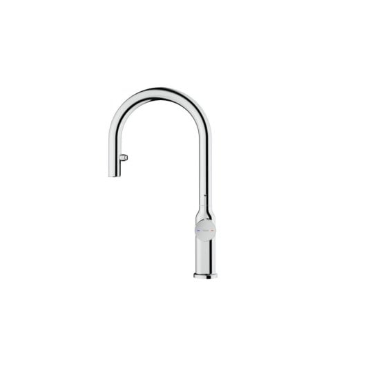 Generischer Küchenarmatur mit ausziehbarem Auslauf, Chrom, Einhebelmischer, 3/8", Sprühfunktion, Typ C