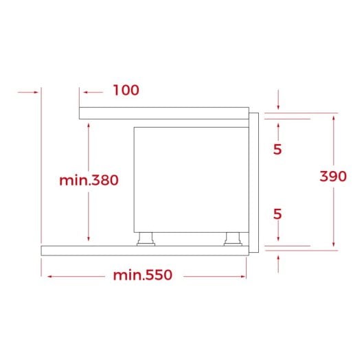 Mikrowelle Teka NEO MS 6220 BI L SS 22 L 850 W Grill Edelstahl Einbau