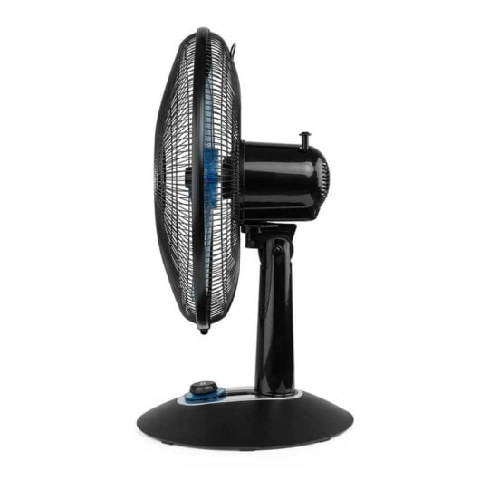 Ventilatore da tavolo con pale Ø35 cm 45W 2 velocità Oscillante Nero/Blu/Argento