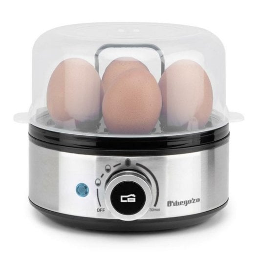 Cuecehuevos Orbegozo CU 5200 7 huevos Acero inoxidable Temporizador Apagado automático