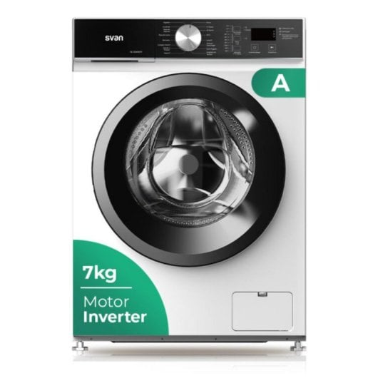 Lavadora SVAN SL7204AIDV Carga Frontal 7 kg 1200 rpm A Blanca Motor Inverter Display LED