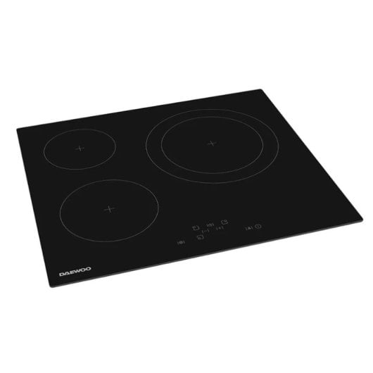 Placa vitrocerámica Daewoo BH6VTF26BNL-ES 3 zonas 60 cm Touch Control Negro
