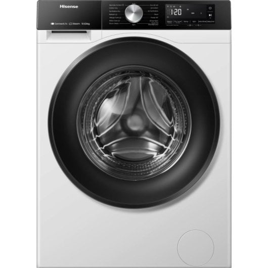 Lavasecadora Hisense 10,5 kg A WD3S1043BW3 con WiFi, vapor y motor inverter