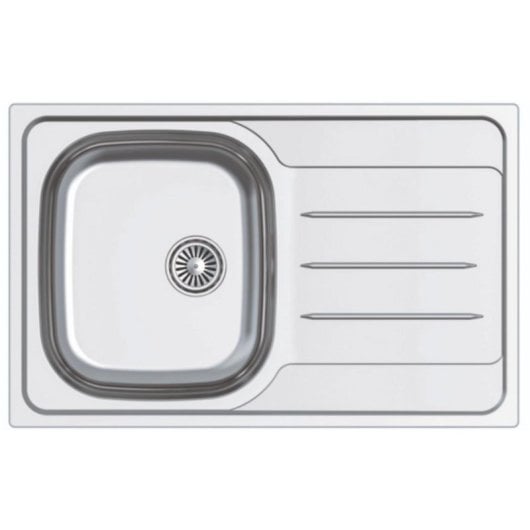Fregadero CATA CDL-1 REV Acero Inoxidable 410 x 360 mm 1 Seno Sobre Encimera