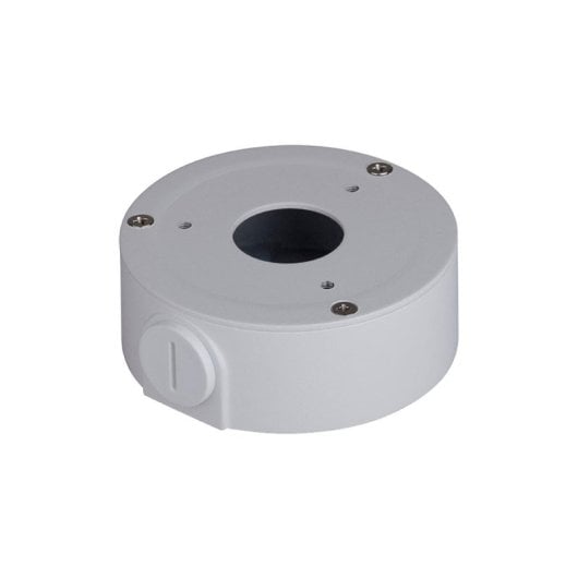 Generische Anschlussdose aus Aluminium, wasserdicht, 90 mm Durchmesser, 1/2" Gewinde, max. 1 kg Tragkraft, weiß