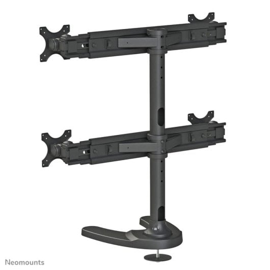 Supporto monitor Neomounts FPMA-D700DD4 per 4 schermi da 19-30", regolazione in altezza, nero