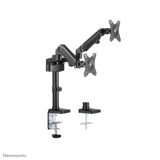 Supporto da scrivania Neomounts DS70-750BL2 doppio monitor 17-27" molla a gas nero