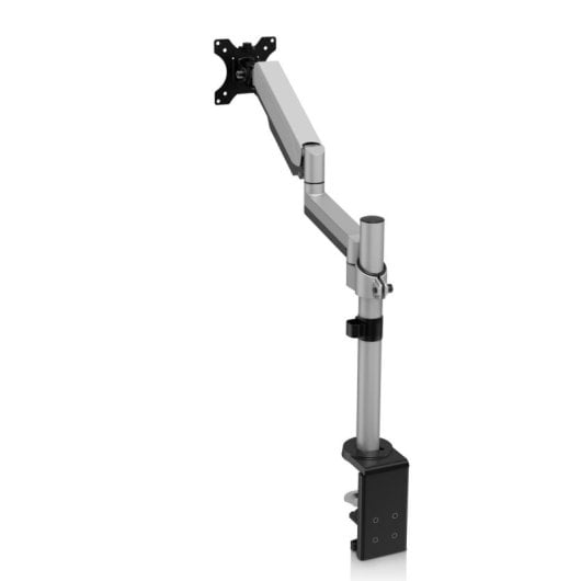Soporte monitor V7 DT2SS Para escritorio ajuste manual hasta 32 pulgadas plata