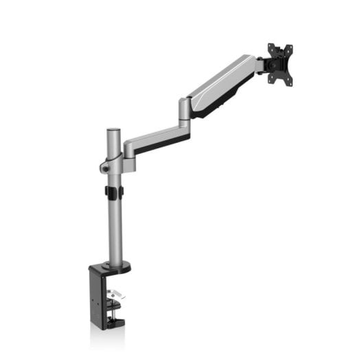 Soporte monitor V7 DT2SS Para escritorio ajuste manual hasta 32 pulgadas plata