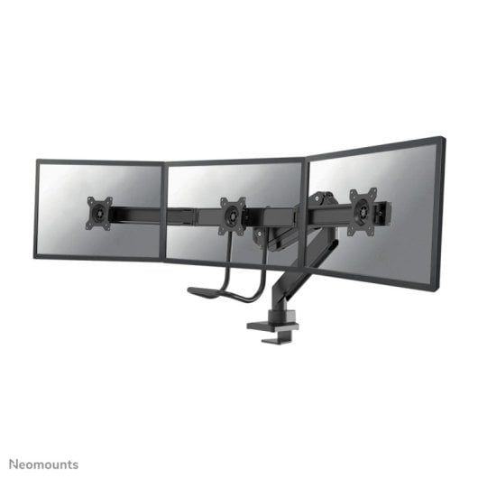 Supporto per tre monitor Neomounts NM-D775DX3BLACK, molla a gas, 17-27"