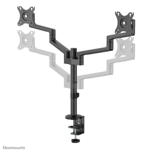 Supporto da scrivania Neomounts DS60-425BL2 NEXT Lite doppio monitor 17-27" inclinazione regolabile nero