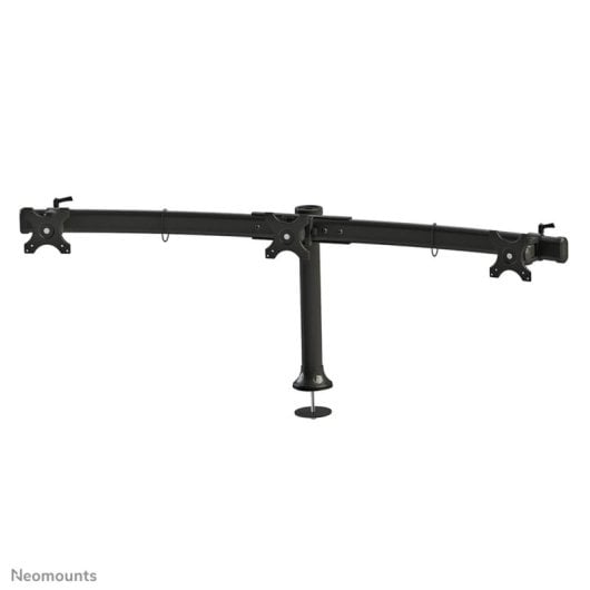 Supporto per monitor Neomounts FPMA-D700DD3 10-27" Nero con regolazione in altezza, installazione da scrivania, 3 display